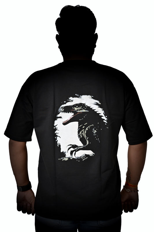 DINO OVERSIZE BLACK T-SHIRT