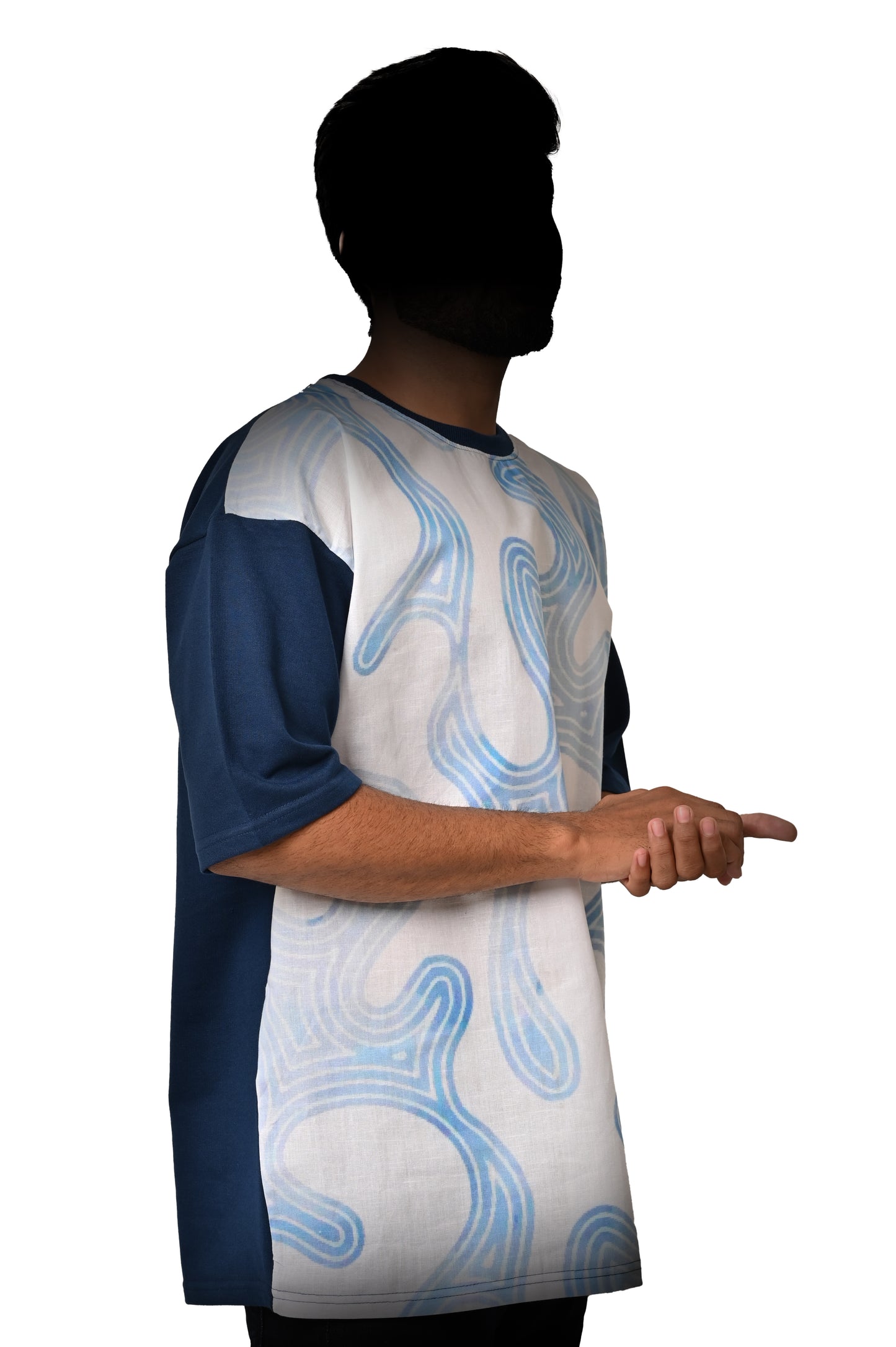 SKY STREAM (Oversize Linen T-Shirt)